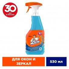 Мистер Мускул средство для окон и зеркал После дождя (со спиртом) 500мл (триггер)